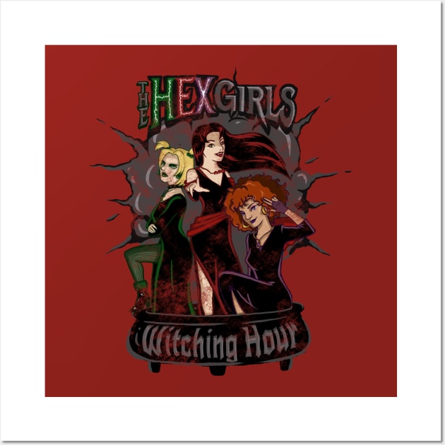 Hex Girls Band (Distressed) Wall Art by ConfusionCafé